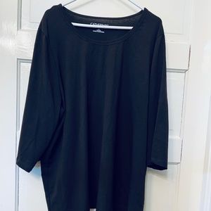 Catherines Black Tunic 2X NWT